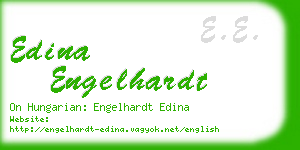 edina engelhardt business card